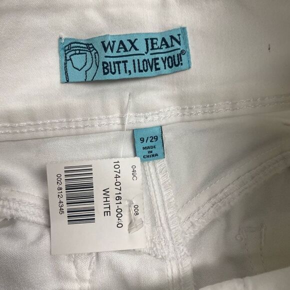 WAX JEANS Butt I Love You Push-Up Collection Skinny Size 9 White New With Tags - Picture 6 of 11